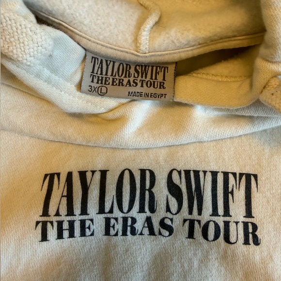 Taylor Swift Eras Tour Beige Hoodie Size 3XL - Picture 7 of 9